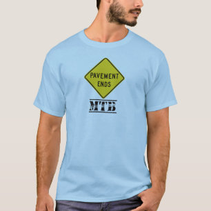 T-shirt Le trottoir termine le VTT
