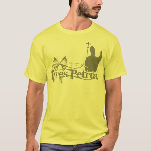 T-shirt Le TU es Petrus (Devant)