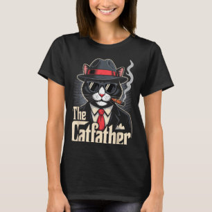 T-shirt Le Tuxedo Cat Papa Le Catfather Cadeau De Fête Des