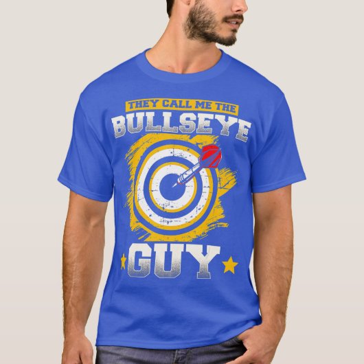 T-shirt Le type Call Me Darts Bullseye (Devant)