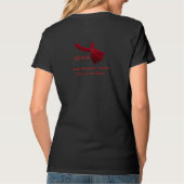 T-shirt Le V-Cou des dames de BRTCWest dans le noir (Dos)
