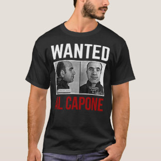 T-shirt Le V-Cou le plus Recherché d'Al Capone 