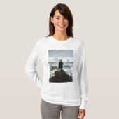 T-shirt Le vagabond au-dessus de la mer du brouillard, (Devant entier)