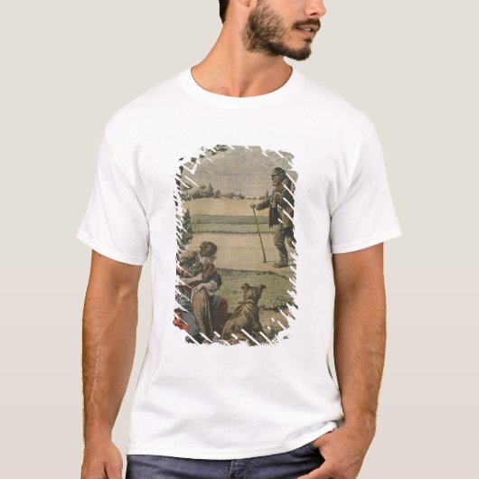 T-shirt Le vagabond est une gêne pour la campagne (Devant)