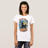 T-shirt Le Vague Surf Poodle Noir (Devant entier)