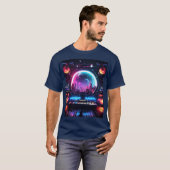 T-shirt Le vaisseau spatial d'un DJ (Devant entier)