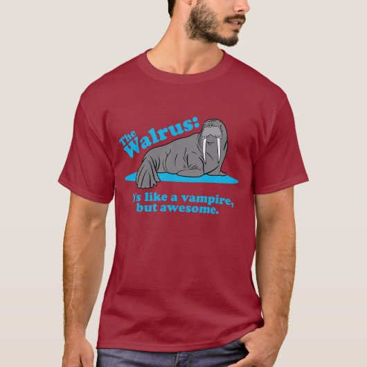 T-shirt Le vampire de morse (Devant)