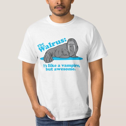 T-shirt Le vampire de morse (Devant)