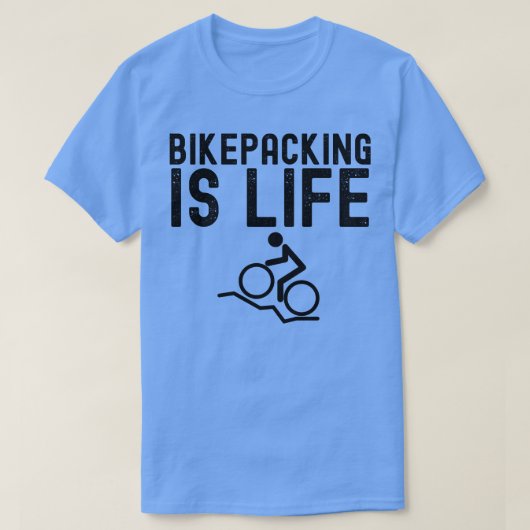 T-shirt Le vélo c'est l'ascenseur Vélo Camping Cadeau (Design devant)