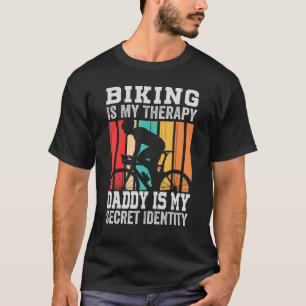 T-shirt Le Vélo Est Mon Thérapie Papa Est Mon Identité Sec