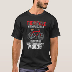 T-shirt Le Vélo Est Une Solution Vélo vélo vélo équitation