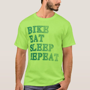 T-shirt Le vélo, mangent, dorment, répètent des produit