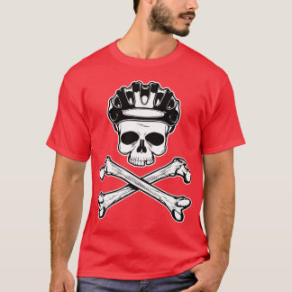 T-shirt Le vélo ou meurent - vélo et os croisés