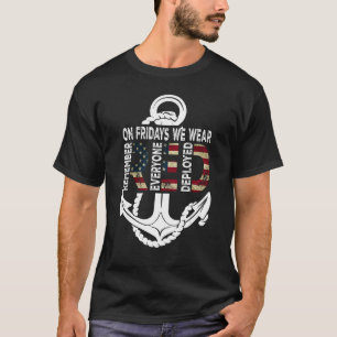 T-shirt Le Vendredi, Nous Portons Le Rouge Souvenez-vous d