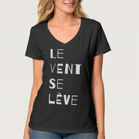 T-shirt Le Vent Se Leve, Français (Devant)
