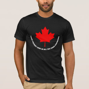 T-shirt le véritable amour de patriote dans tous thy fils