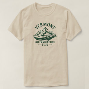 T-shirt Le Vermont, l'État de Green Mountain