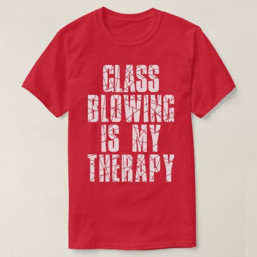 T-shirt Le Verre Brillant Est Mon Thérapie (Design devant)