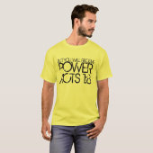 T-shirt Le vers de bible de PUISSANCE de Saint-Esprit agit (Devant entier)