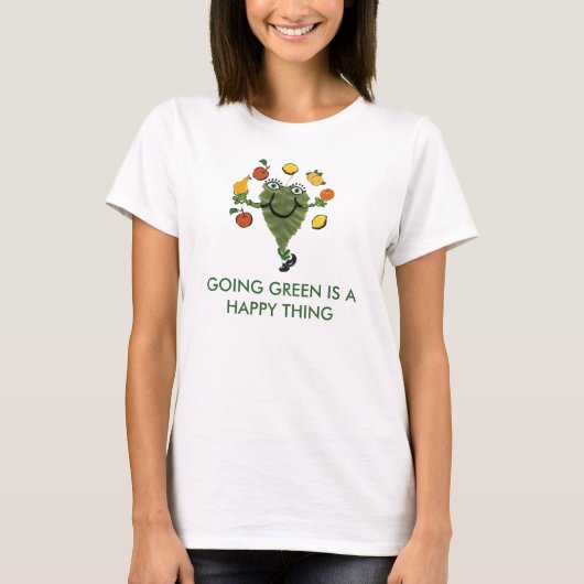 T-SHIRT LE VERT ALLANT EST UNE CHOSE HEUREUSE (Devant)
