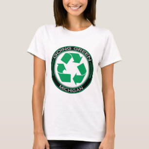T-shirt Le vert allant réutilisent le Michigan