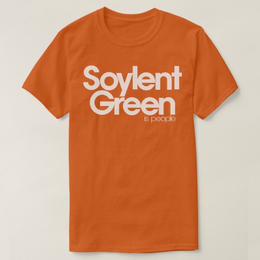 T-shirt Le vert du soja est des gens (Design devant)