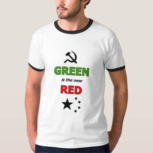 T-shirt Le vert est le nouveau rouge (Devant)