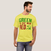 T-shirt Le vert est les nouvelles chemises rouges (Devant entier)