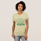 T-shirt Le Vert Traite Les Gens Avec Des Fleurs Et Un Coeu (Devant entier)
