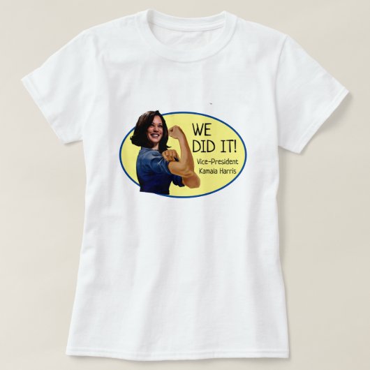 T-shirt Le vice-président Kamala Harris en tant que Rosie (Design devant)
