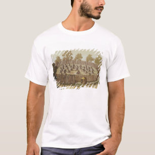 T-shirt Le village d'une tribu indigène en Floride,
