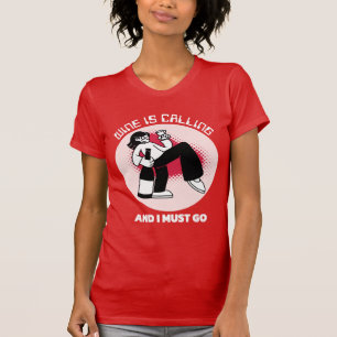 T-shirt Le vin appelle et je dois y aller Humour buveur