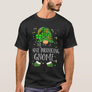 T-shirt Le vin Boire Gnome St Patrick's Day Irish Sha