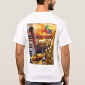 T-shirt Le vin de Punta Gorda 2018 et conception d'affiche (Dos)