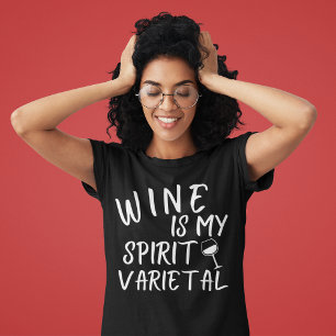 T-shirt Le vin est ma variété d'esprit