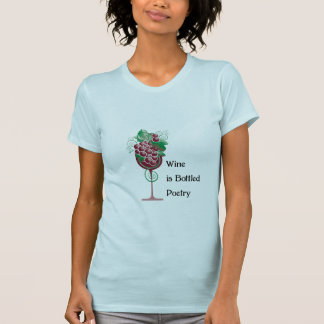 T-shirt Le vin est poésie mis en bouteille