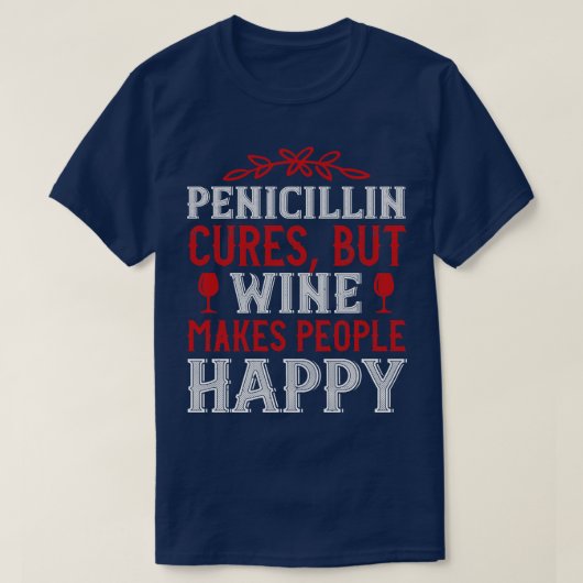 T-shirt Le Vin Rend Heureux (Design devant)