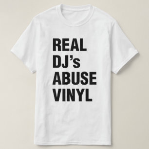 T-SHIRT LE VINYLE DE LA VIOLENCE DE VÉRITABLE DJ