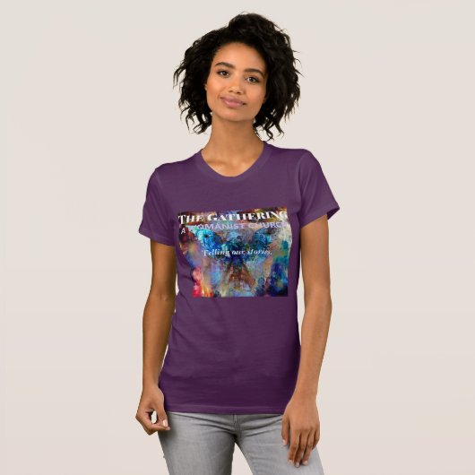 T-shirt Le violet des femmes raconte nos histoires en T-sh (Devant entier)
