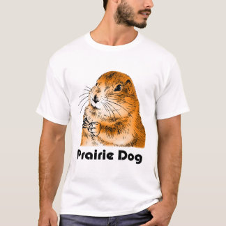 T-shirt le visage de chien de prairie