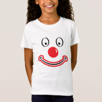 Le visage de Clown avec le nez rouge. Clown 