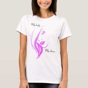 T-shirt Le visage de la femme Pro-Choice