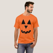 T-shirt Le visage de l'Citrouille Jack-o'-lantern d'Hallow (Devant entier)