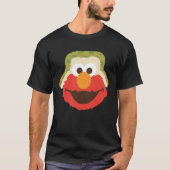T-shirt Le visage d'Elmo Woodland (Devant)