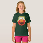 T-shirt Le visage d'Elmo Woodland (Devant entier)
