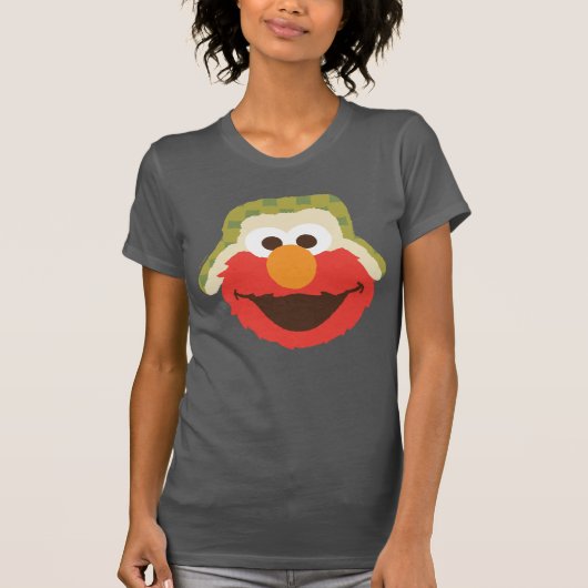 T-shirt Le visage d'Elmo Woodland (Devant)
