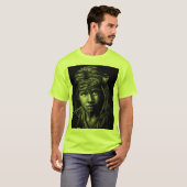 T-shirt Le visage d'un garçon américain autochtone plus gr (Devant entier)