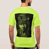 T-shirt Le visage d'un garçon américain autochtone plus gr (Dos)