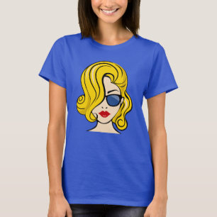 T-shirt Le Visage D'Une Femme Magnifique