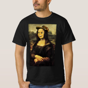 T-shirt Le visage heureux de Mona Lisa